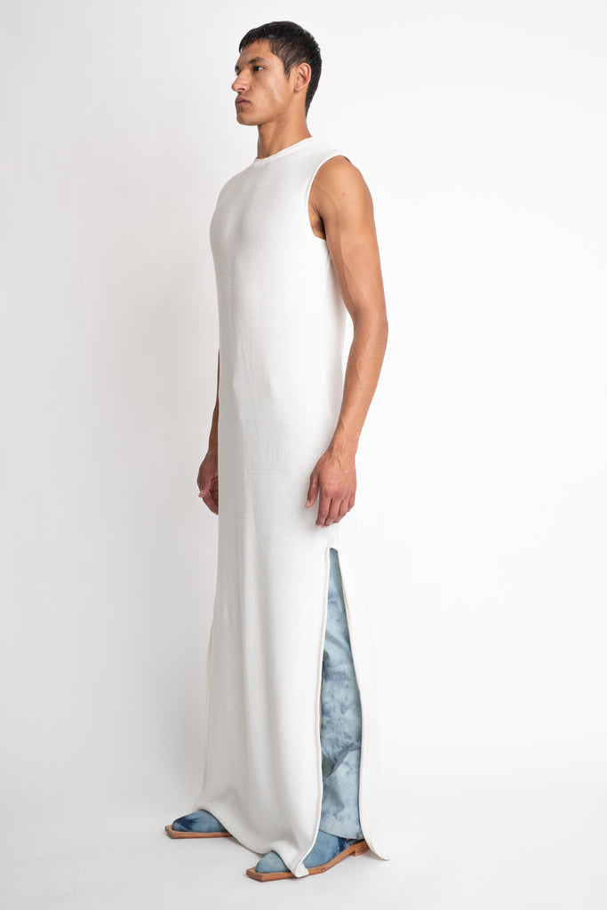 Fortachón: White Knit Dress