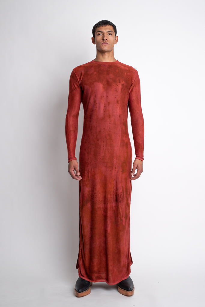 Finura: Coral Knit Oxide Dye Dress