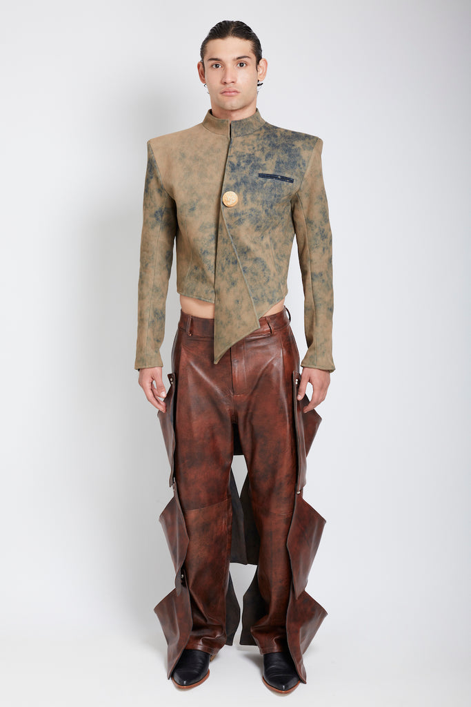 Armadote: Spray Painted Leather Pants
