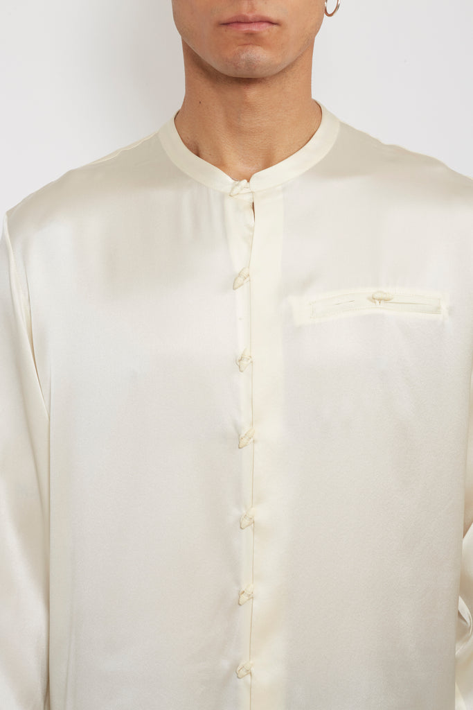 Gacho: Ivory Silk Shirt