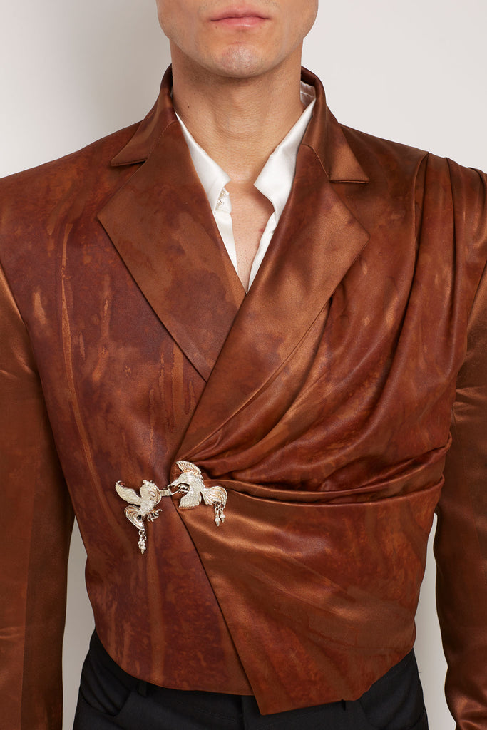 Famosa: Cinnamon Silk Oxide Dye Jacket