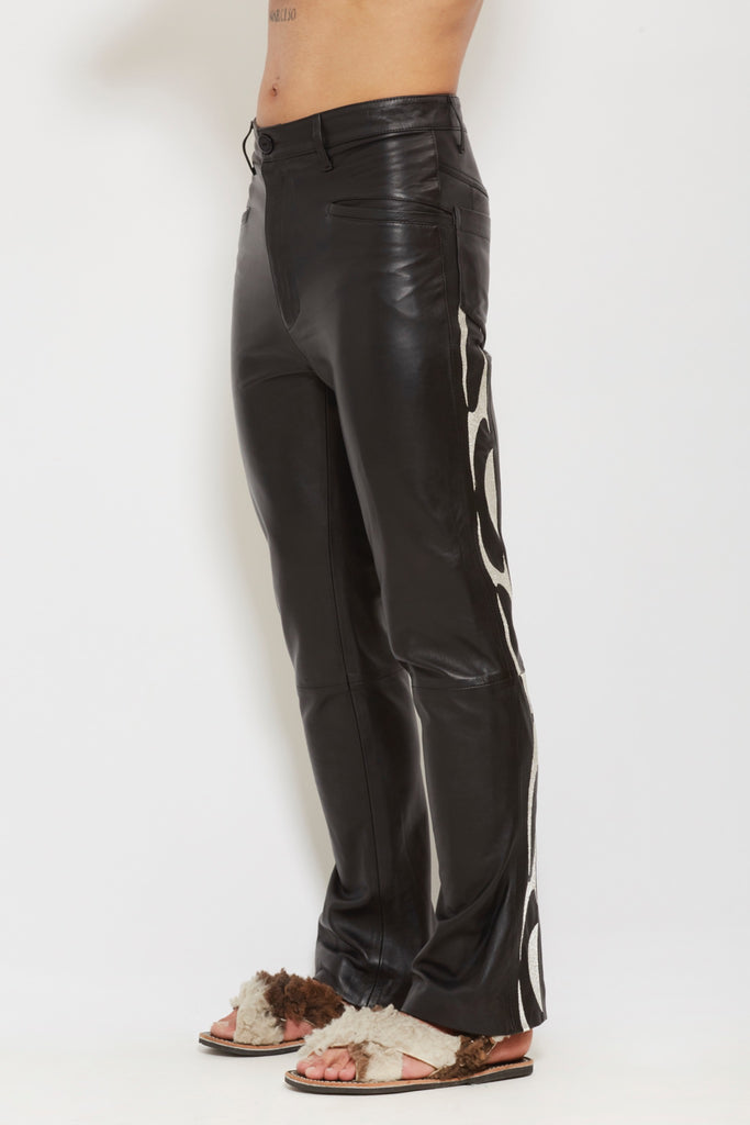Vato: Black Leather Pants